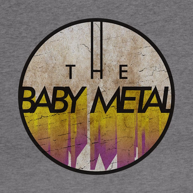 THE BABY METAL - VINTAGE YELLOW CIRCLE by GLOBALARTWORD